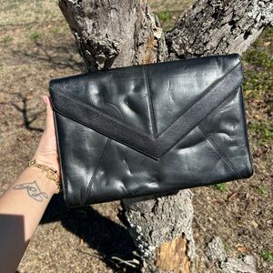 Lou Taylor Leather Clutch / Envelope Purse – Very Well Loved
